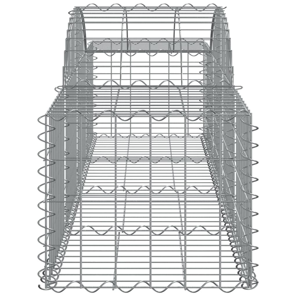 vidaXL Arched Gabion Baskets 5 pcs 78.7"x19.7"x15.7"/23.6" Galvanized Iron