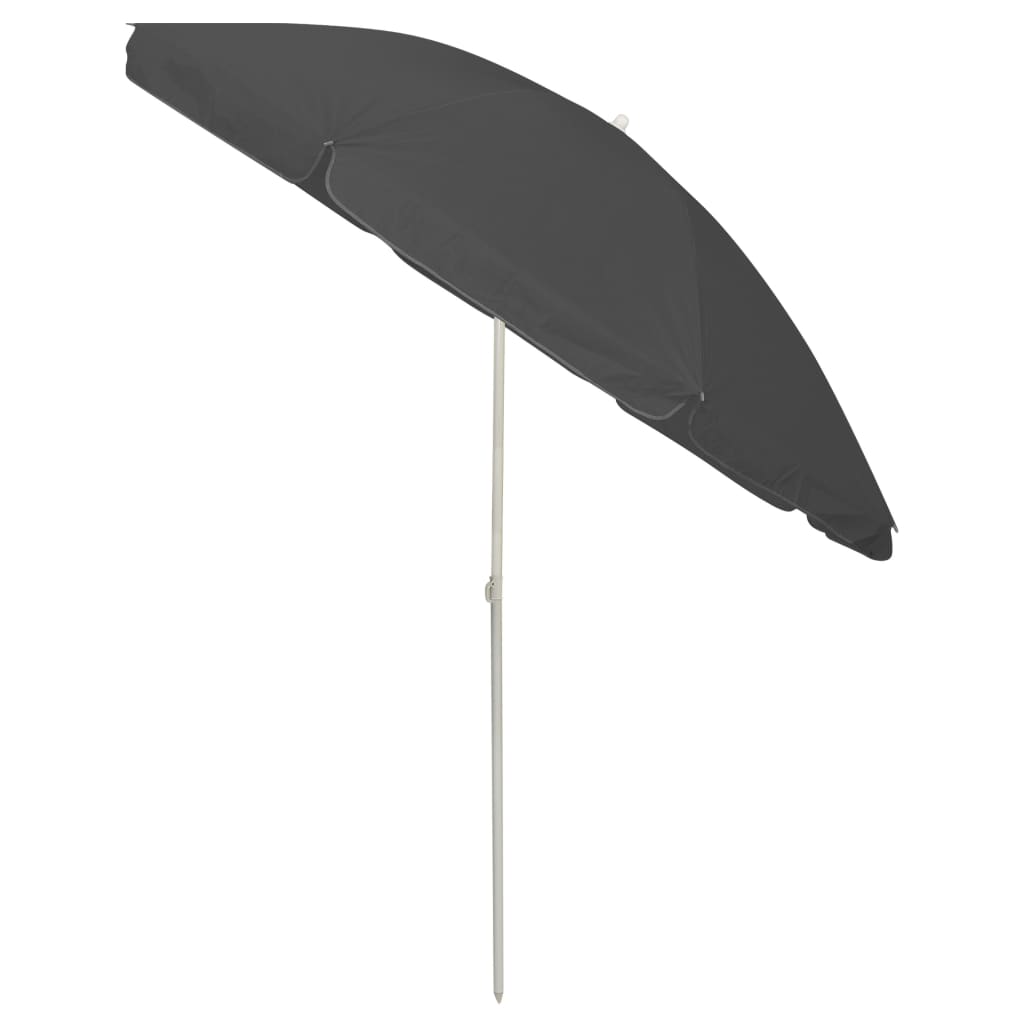 vidaXL Beach Parasol Anthracite 94.5"