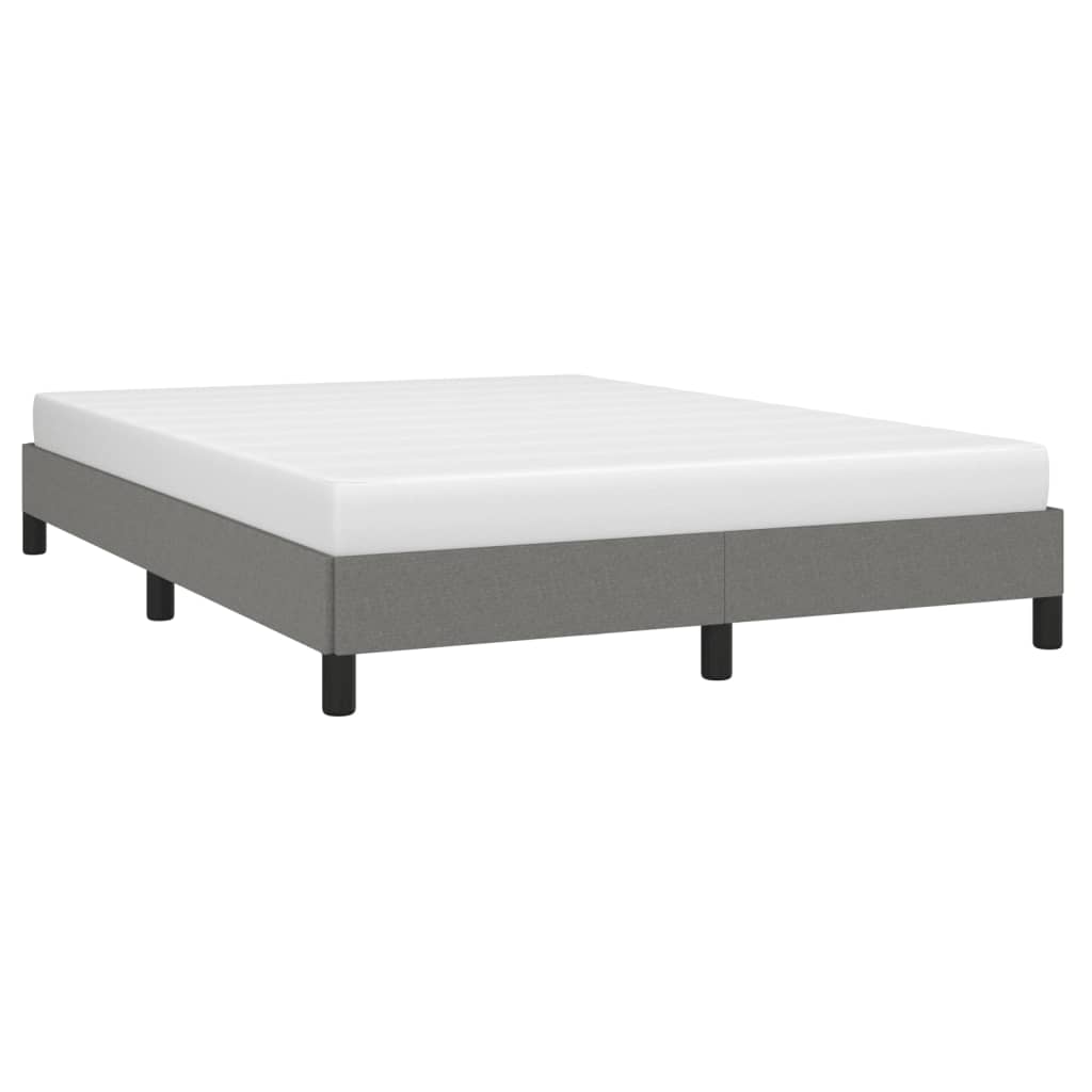 vidaXL Bed Frame Dark Gray 53.9"x74.8" Full Fabric