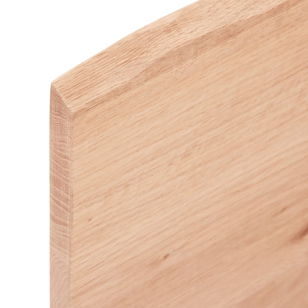 vidaXL Wall Shelf Light Brown 39.4"x19.7"x0.8" Treated Solid Wood Oak