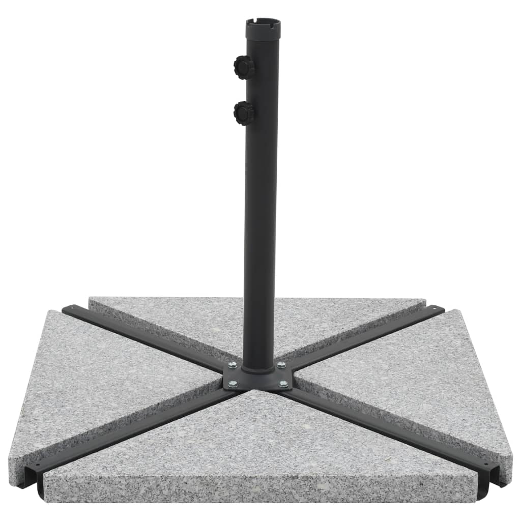 vidaXL Umbrella Weight Plate Granite 33.1 lb Triangular Gray