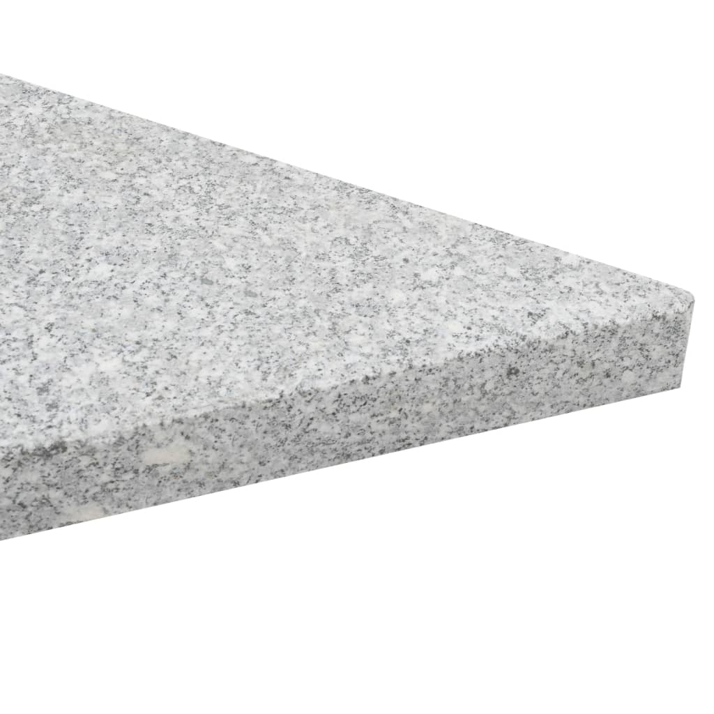 vidaXL Umbrella Weight Plate Granite 33.1 lb Triangular Gray