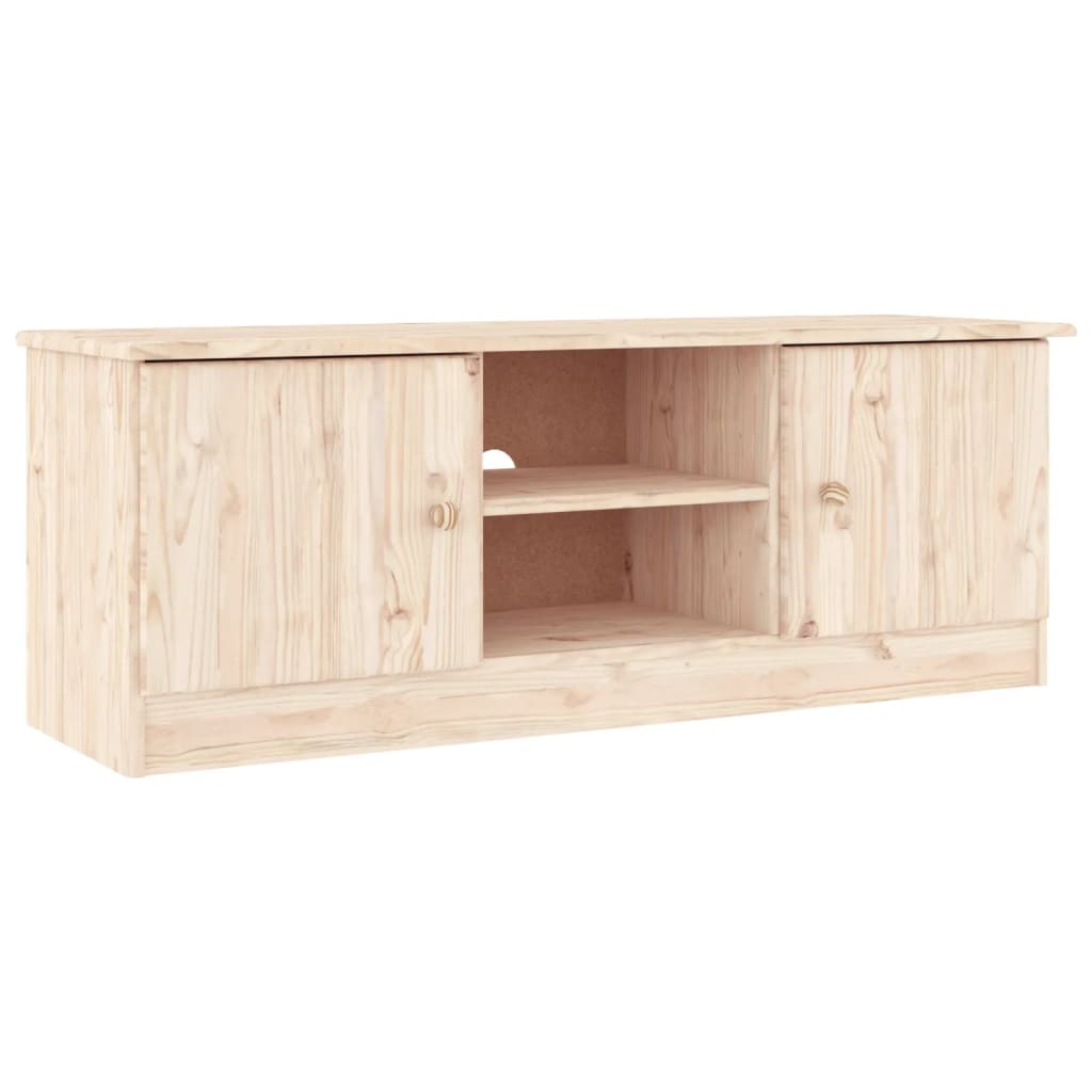 vidaXL TV Stand ALTA 44.1"x13.8"x16.1" Solid Wood Pine