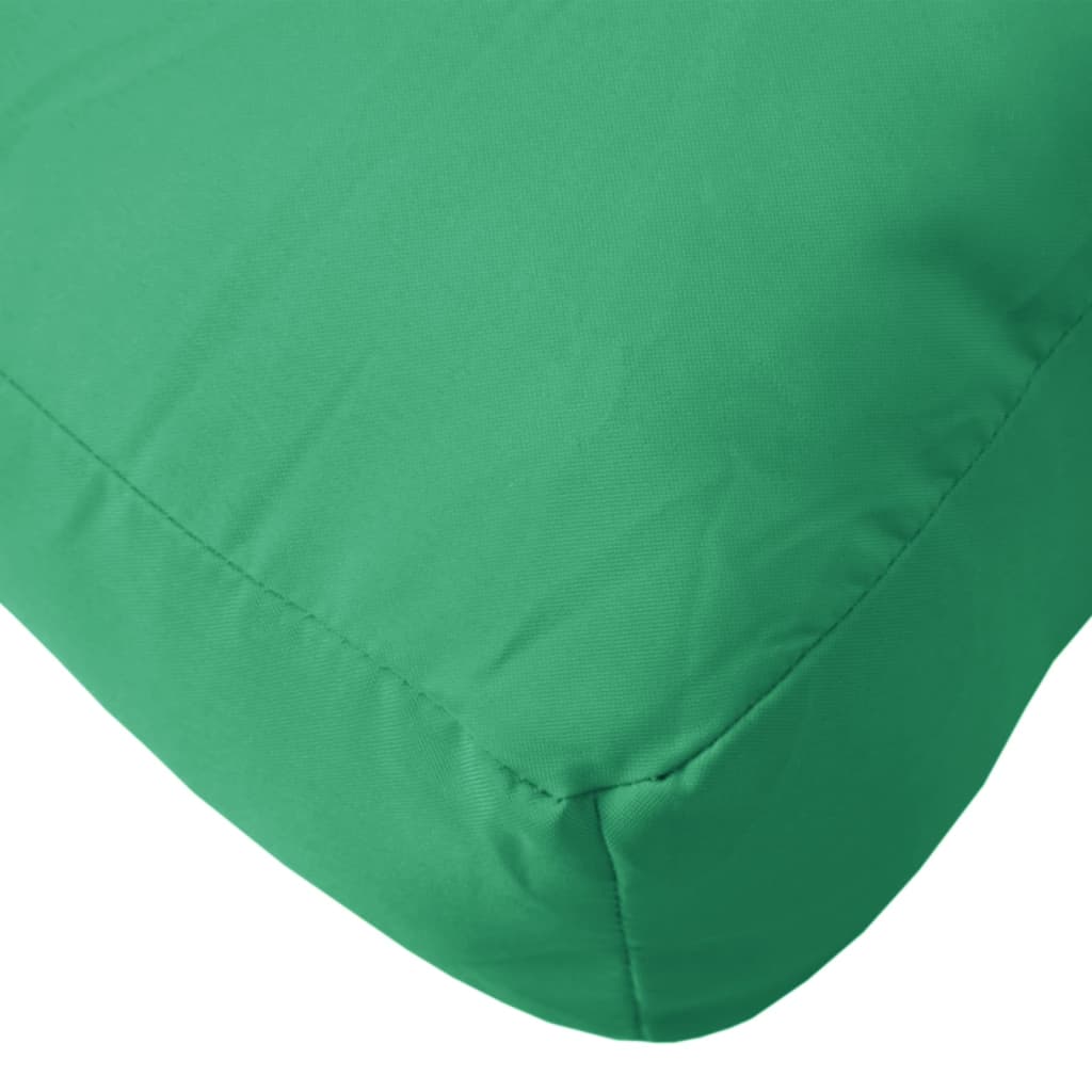 vidaXL Pallet Cushion Green 19.7"x19.7"x4.7" Fabric