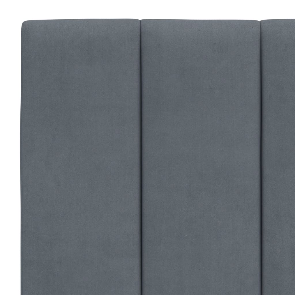 vidaXL Headboard Cushion Dark Gray 53.9" Velvet