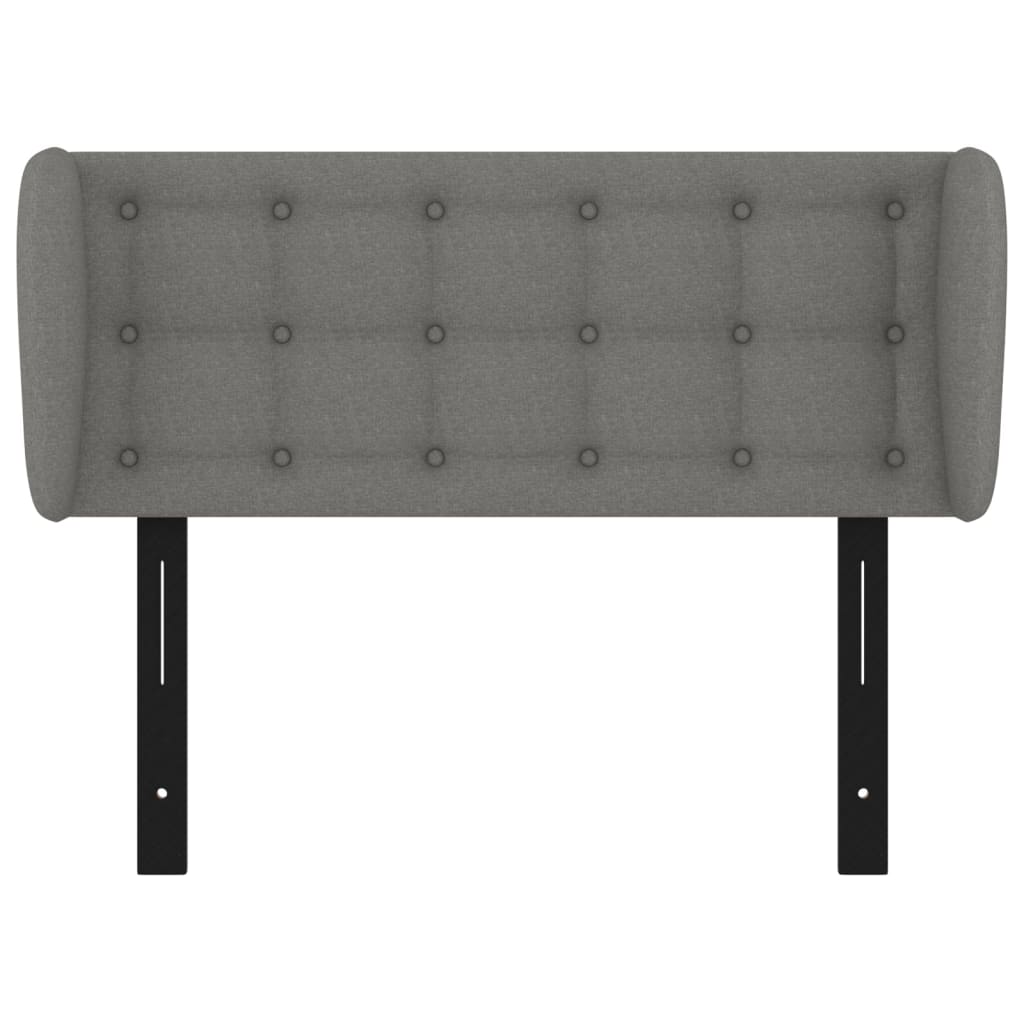 vidaXL Headboard with Ears Dark Gray 40.6"x9.1"x30.7"/34.6" Fabric