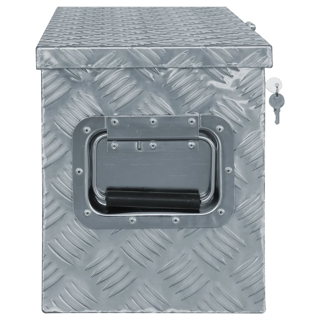 vidaXL Aluminum Box 30.1"x10.4"x13" Silver