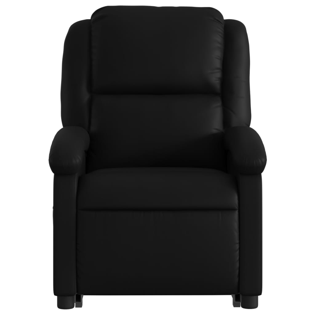 vidaXL Electric Stand up Recliner Chair Black Faux Leather