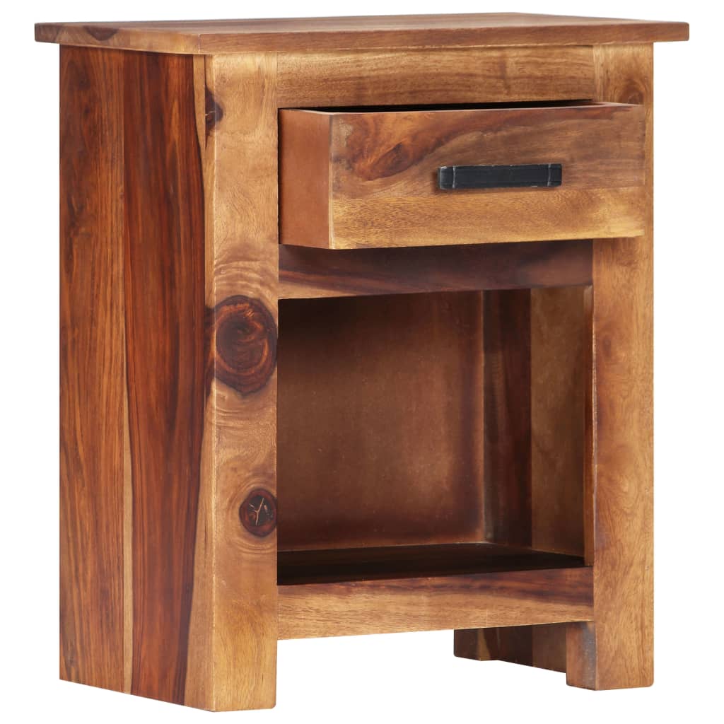 vidaXL Nightstand 15.7"x11.8"x19.6" Solid Wood