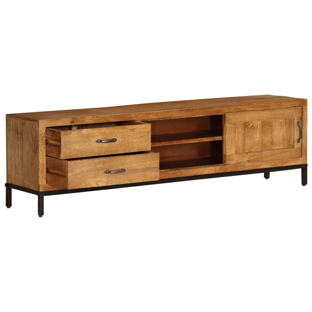 vidaXL TV Stand Solid Wood Mango 55.1"x11.8"x15.7"