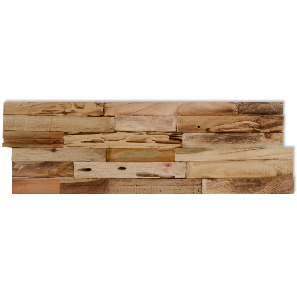 vidaXL Wall Cladding Panels 10 pcs 11.1 ft² Recycled Teak Wood