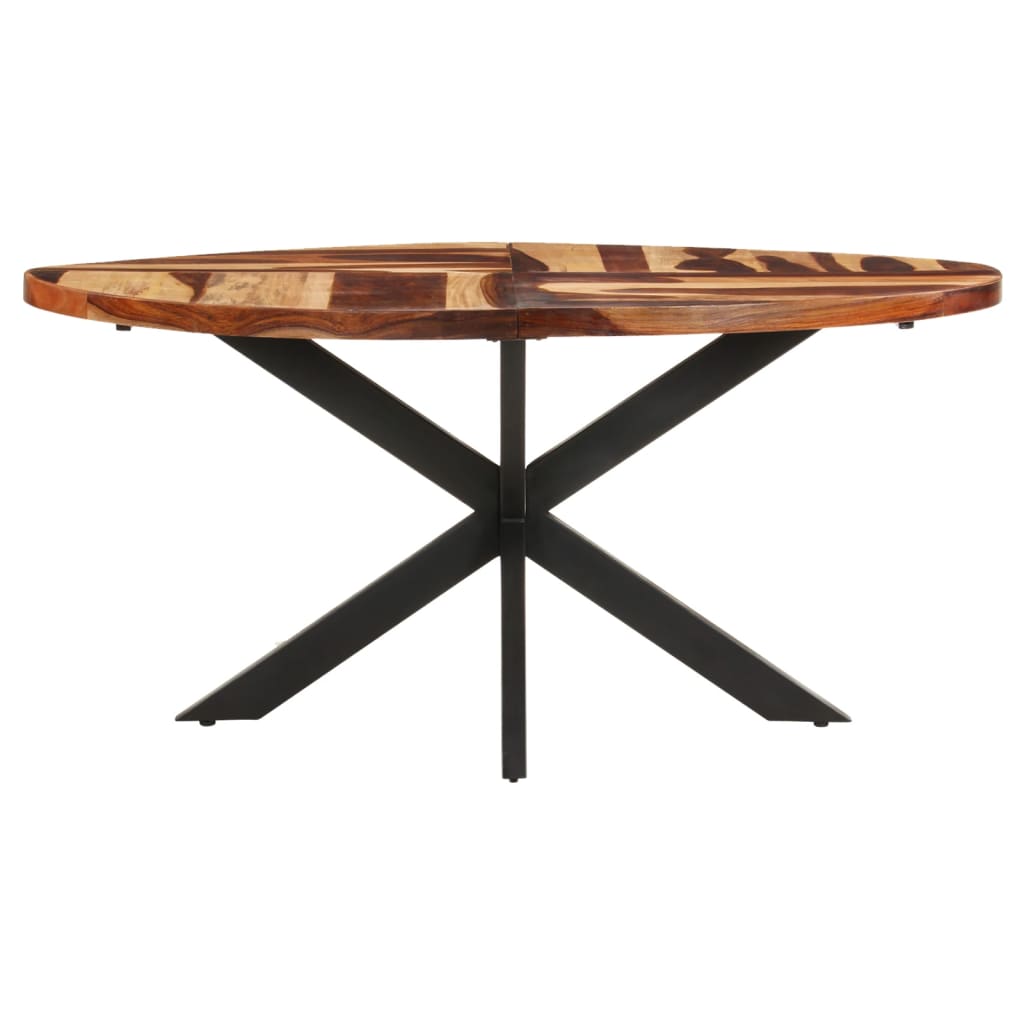 vidaXL Dining Table 63"x35.4"x29.5" Solid Acacia Wood