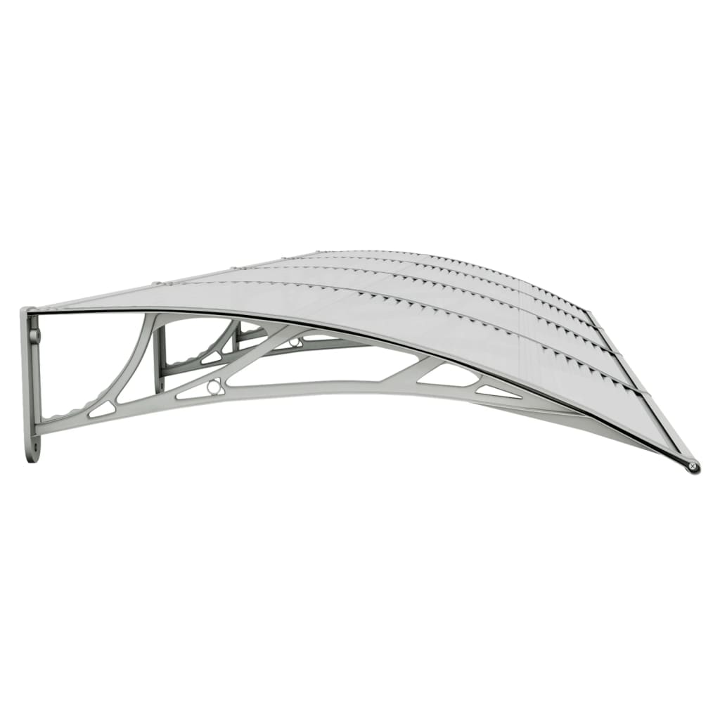 vidaXL Door Canopy Gray 137.8"x39.4" Polycarbonate