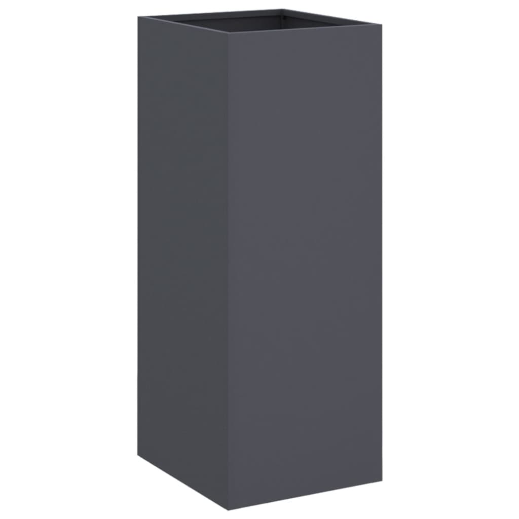 vidaXL Planter Anthracite 12.6"x11.4"x29.5" Cold-rolled Steel