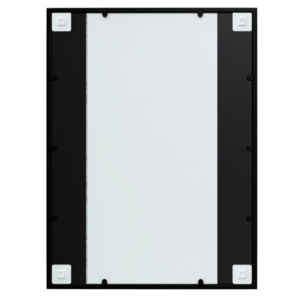 vidaXL Wall Mirror Black 31.5"x23.6" Metal