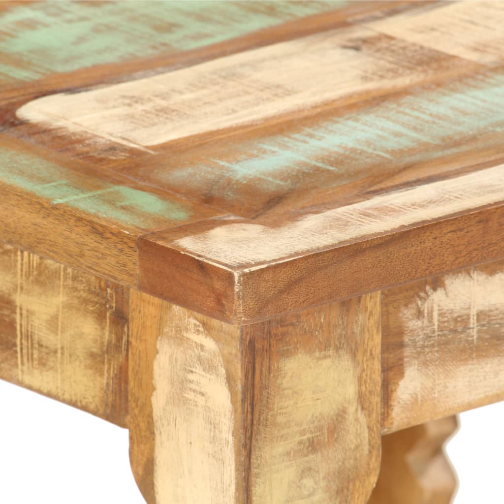 vidaXL Coffee Table 15.7"x15.7"x15.7" Solid Reclaimed Wood