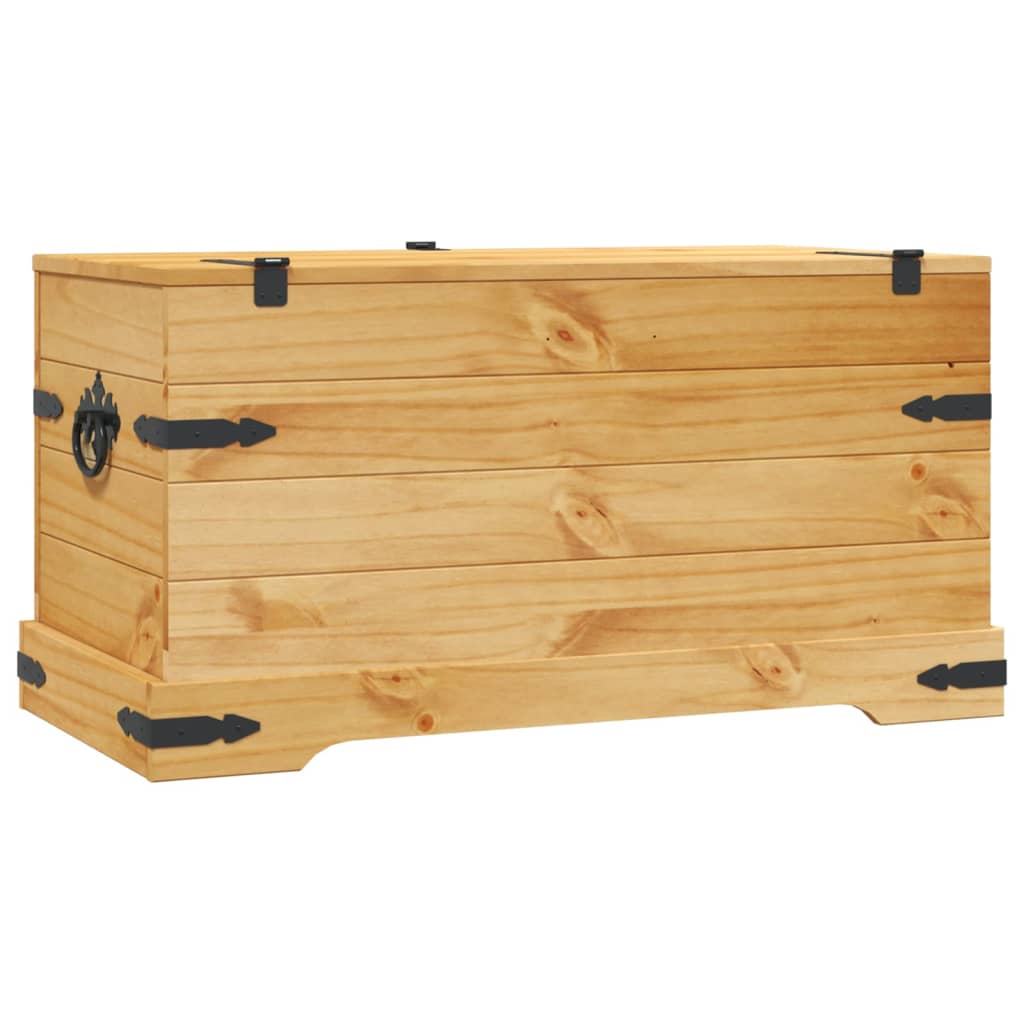 vidaXL Storage Chest Mexican Pine Corona Range 35.8"x19.5"x18.5"