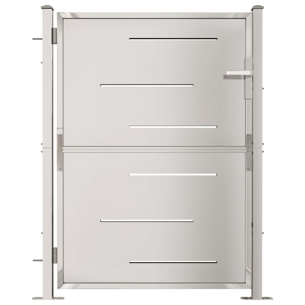 vidaXL Garden Gate 39.4"x49.2" Stainless Steel