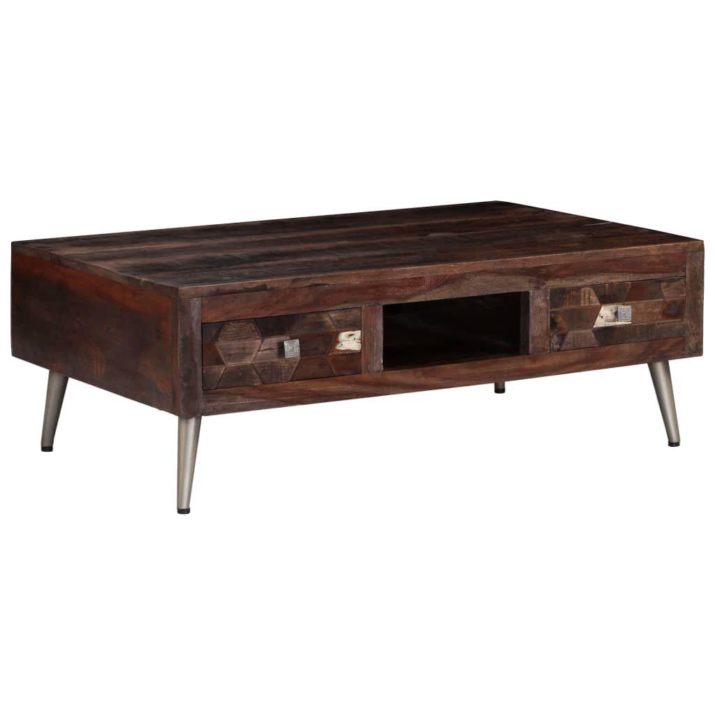 vidaXL Coffee Table Solid Reclaimed Wood 39.3"x23.6"x13.7"