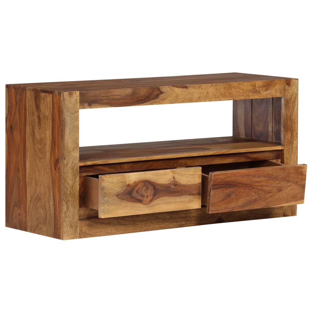 vidaXL TV Stand Solid Wood Sheesham 31.5"x11.8"x15.7"