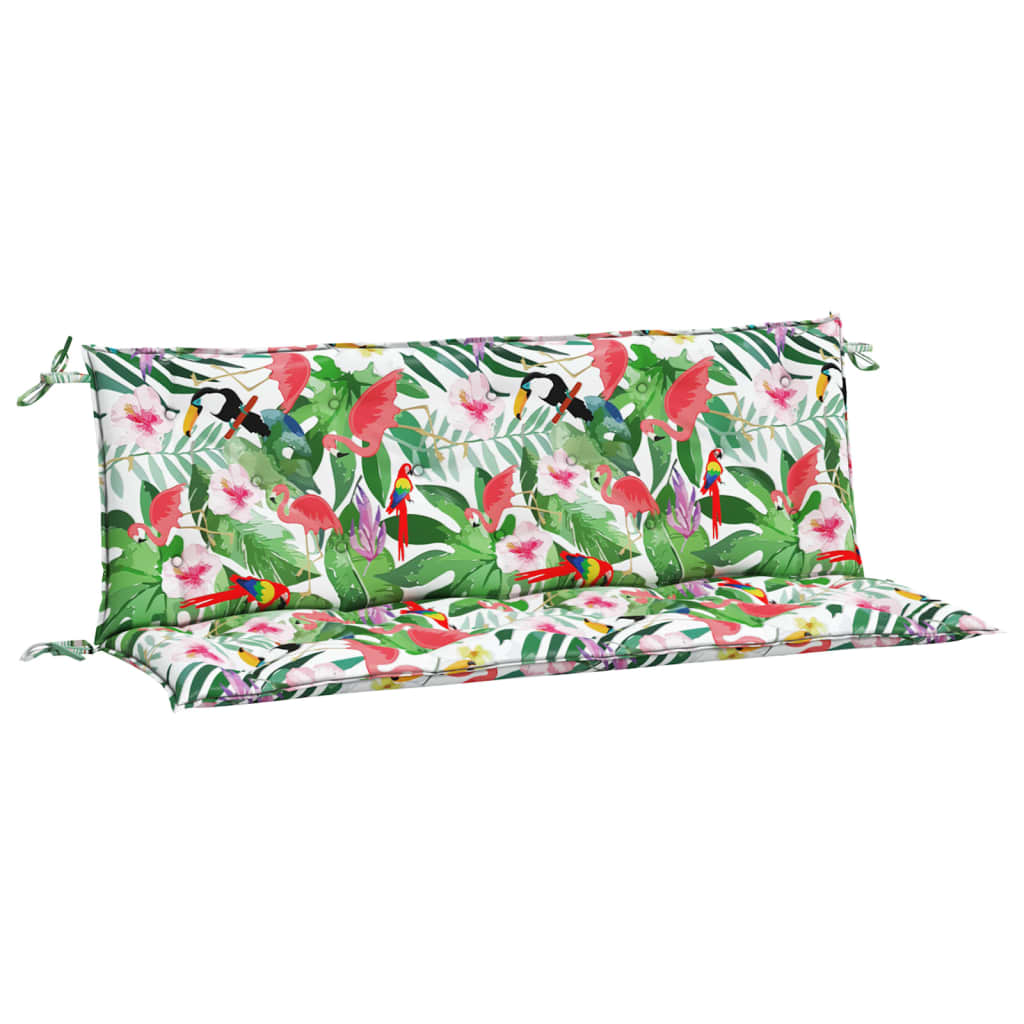 vidaXL Garden Bench Cushions 2pcs Multicolor 59.1"x19.7"x2.8" Fabric