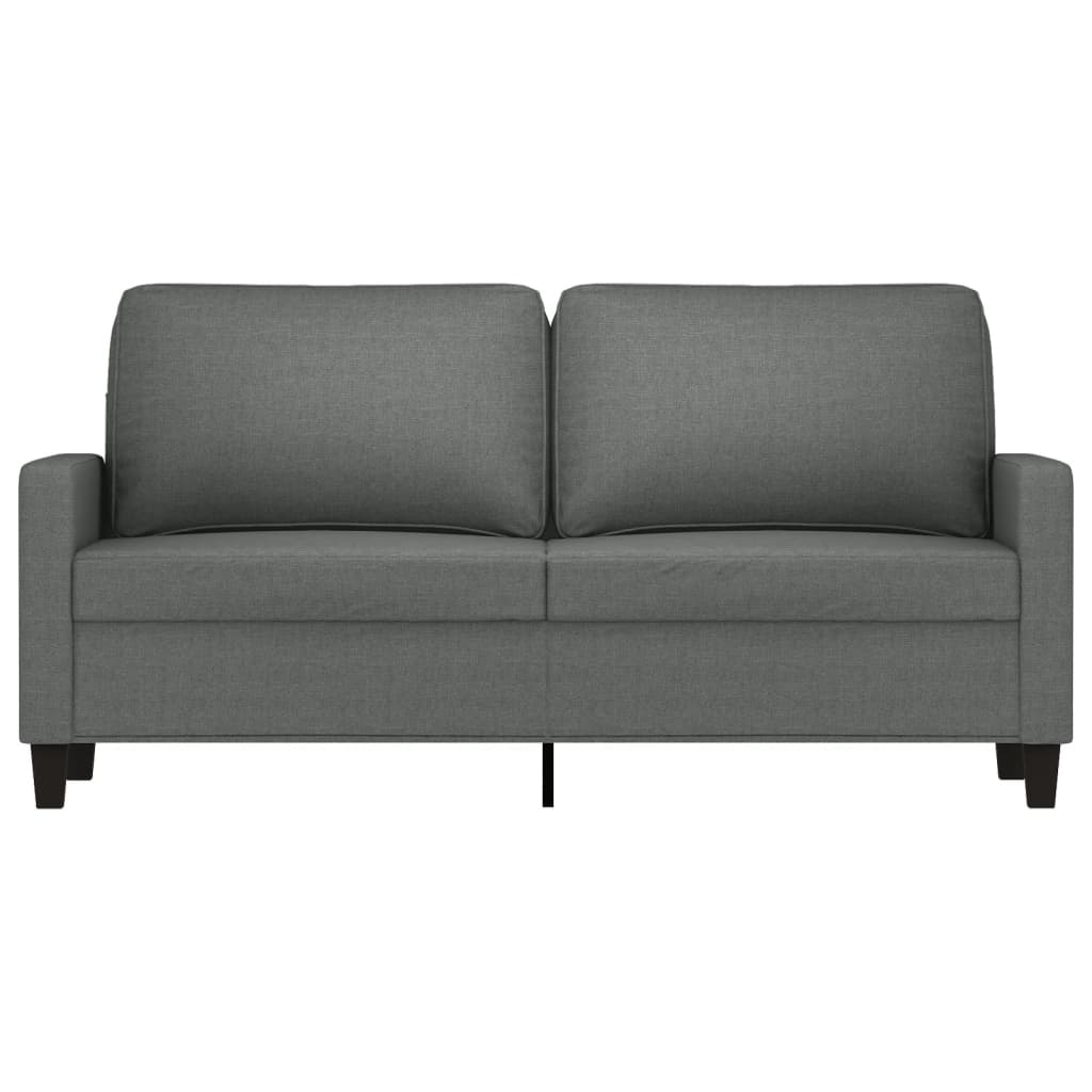 vidaXL 2-Seater Sofa Dark Gray 55.1" Fabric