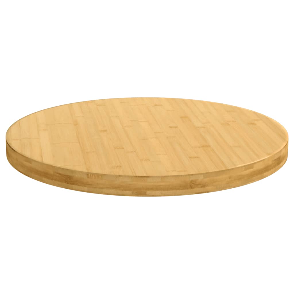 vidaXL Table Top Ø35.4"x1.6" Bamboo