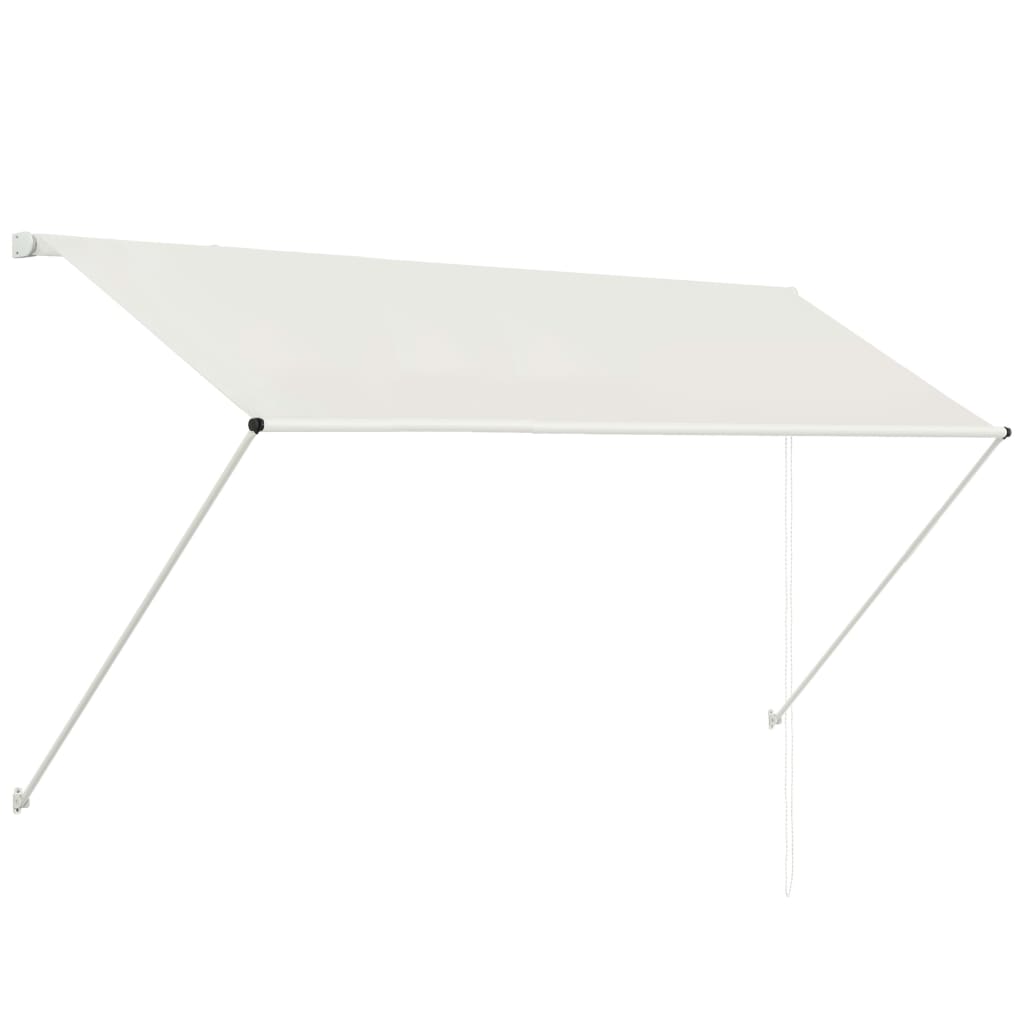 vidaXL Retractable Awning 98.4"x59.1" Cream