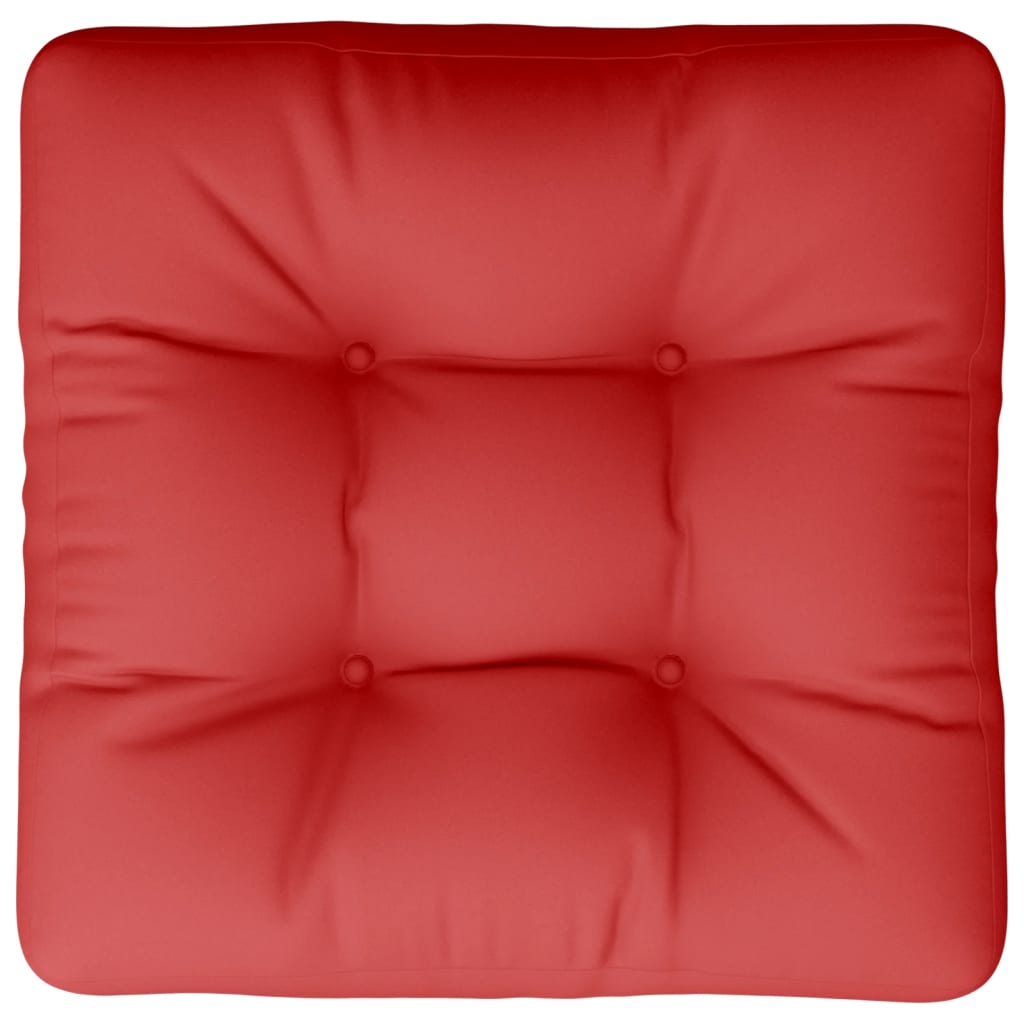 vidaXL Pallet Cushion Red 23.6"x23.6"x4.7" Fabric