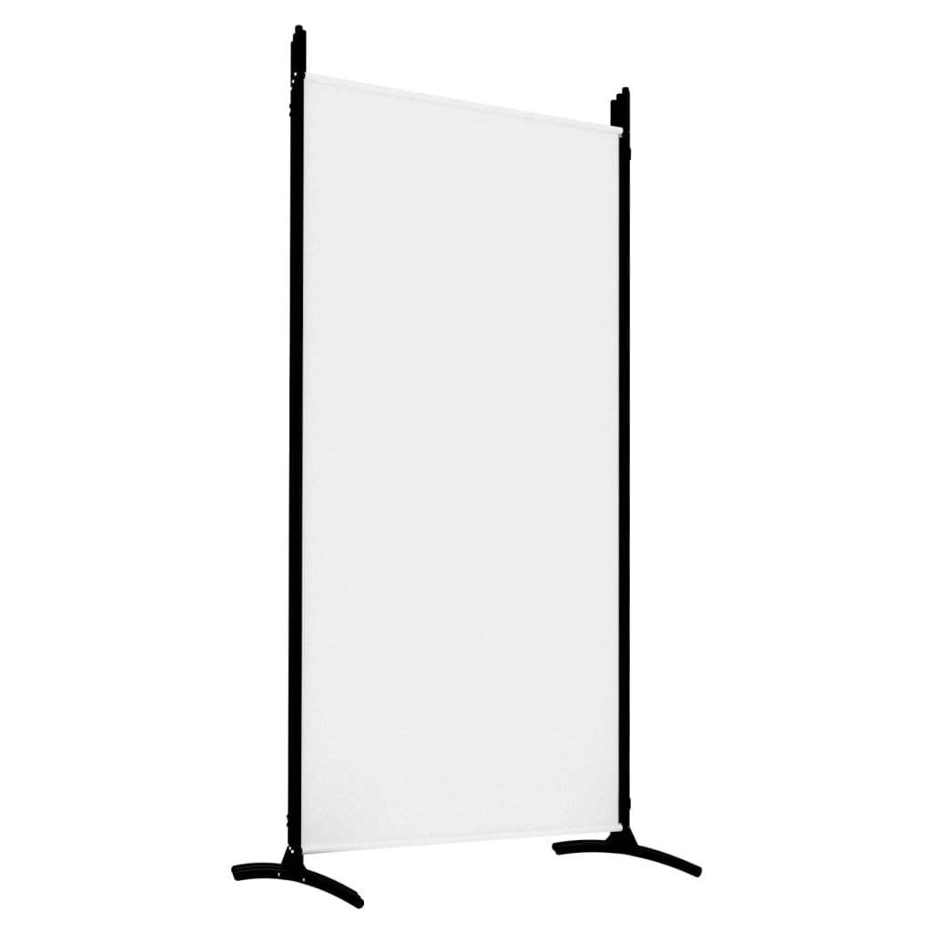 vidaXL 5-Panel Room Divider White 170.5"x70.9" Fabric