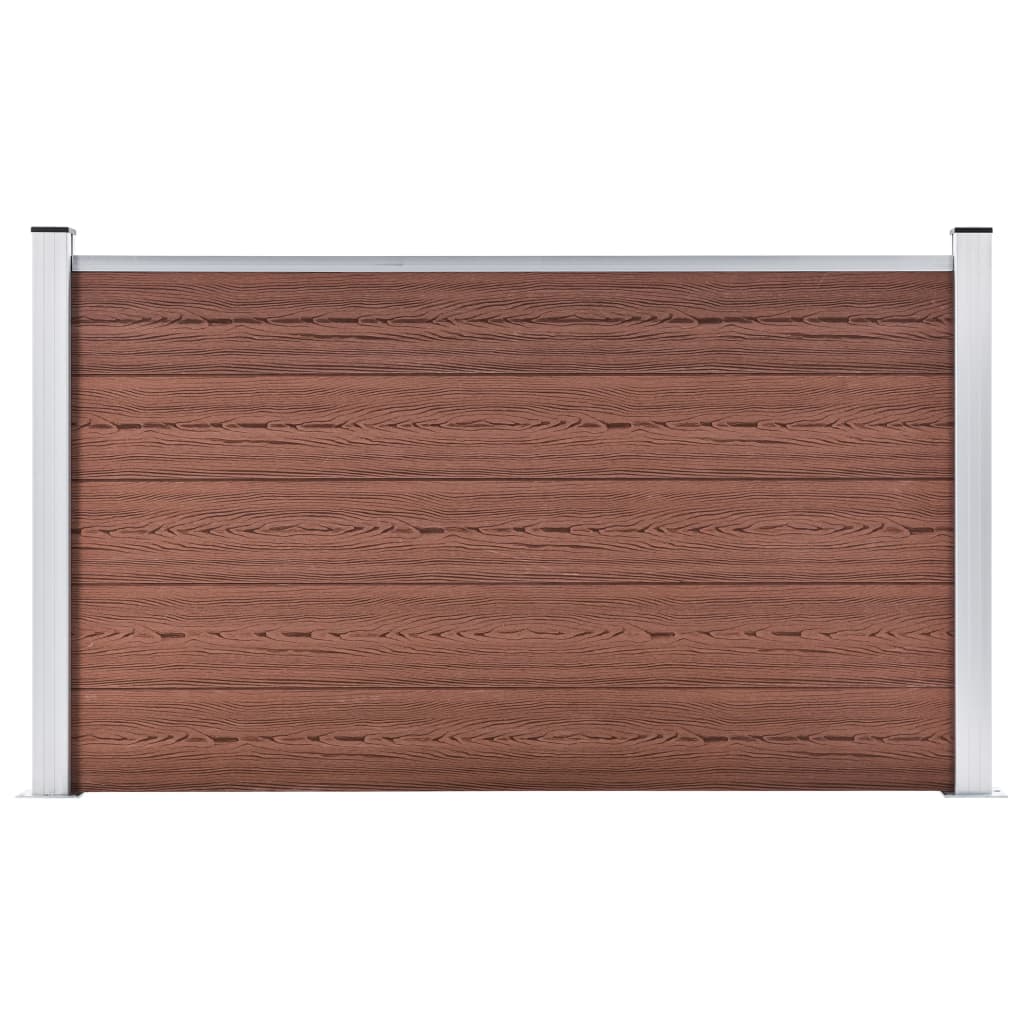 vidaXL Garden Fence WPC 70.9"x41.3" Brown