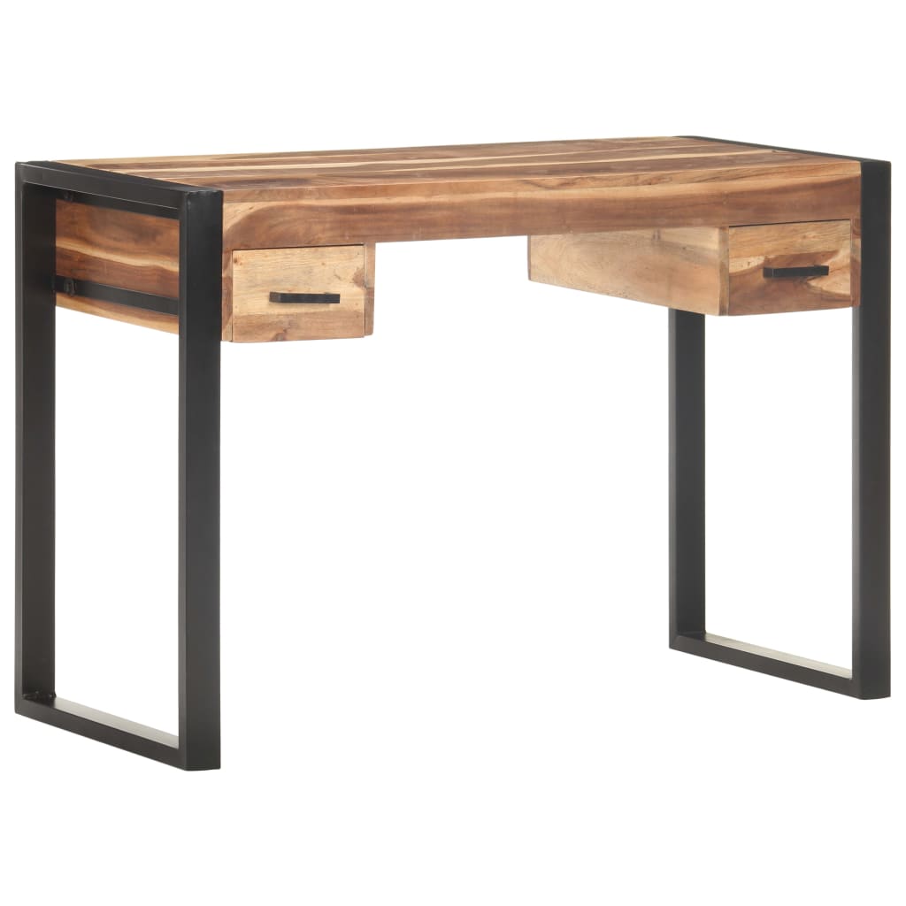 vidaXL Desk 43.3"x19.7"x29.9" Solid Wood