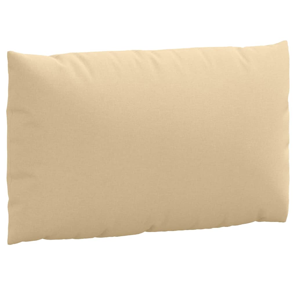 vidaXL Pallet Cushions 2 pcs Melange Beige Fabric