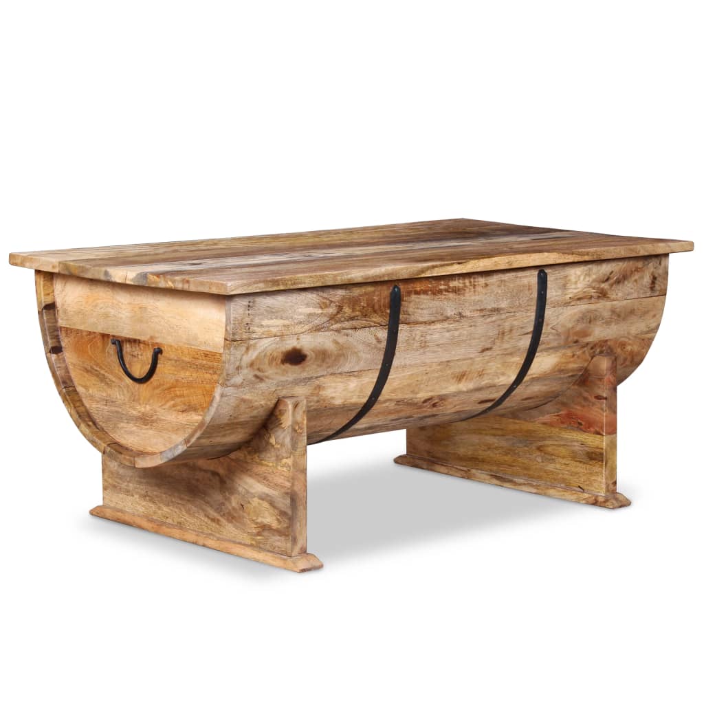 vidaXL Coffee Table Solid Mango Wood 34.6"x19.7"x15.7"