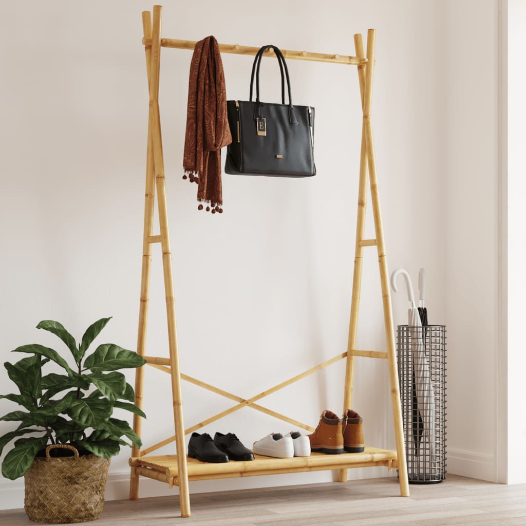 vidaXL Clothes Rack with Shelf 40.2"x19.7"x74.8" Bamboo