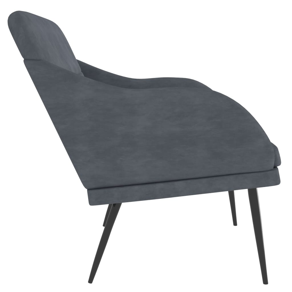 vidaXL Bench Dark Gray 43.3"x29.9"x31.5" Velvet