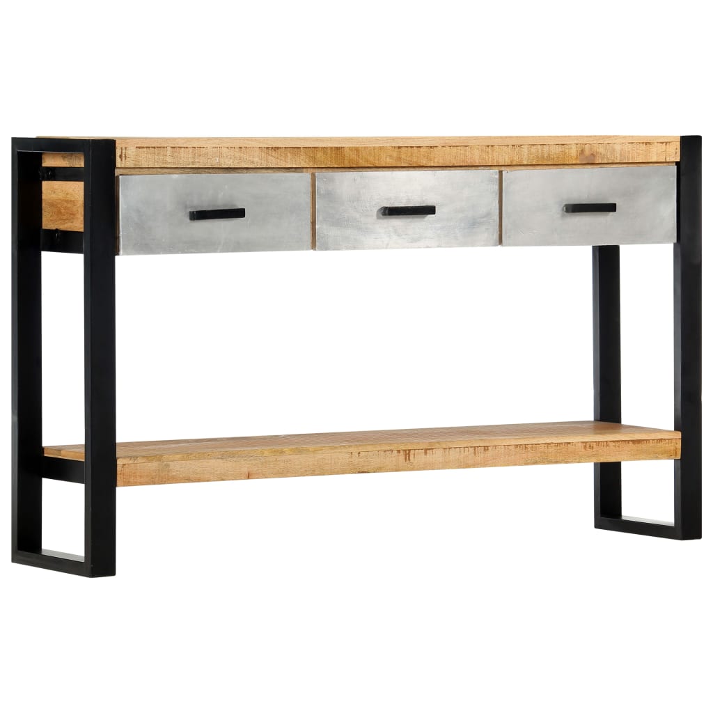 vidaXL Console Table 51.1"x11.8"x29.9" Solid Mango Wood