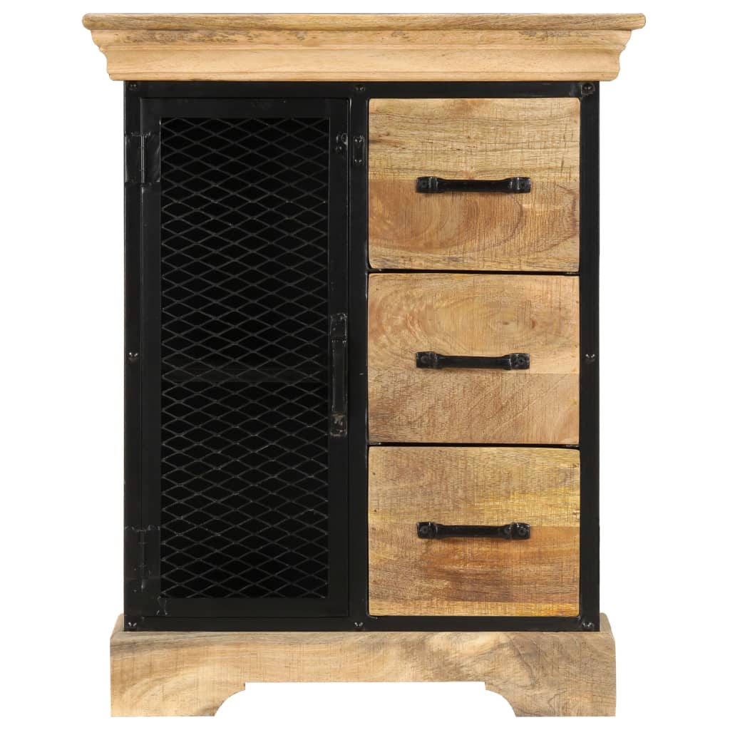 vidaXL Sideboard 23.6"x11.8"x29.5" Solid Mango Wood