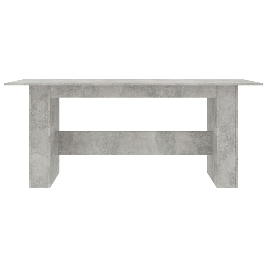 vidaXL Dining Table Concrete Gray 70.9"x35.4"x29.9" Engineered Wood