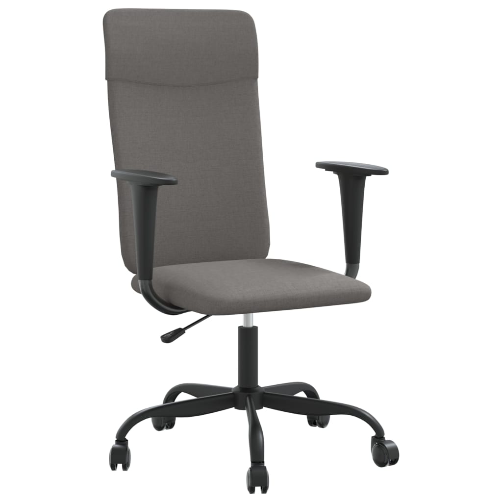 vidaXL Office Chair Dark Gray Fabric