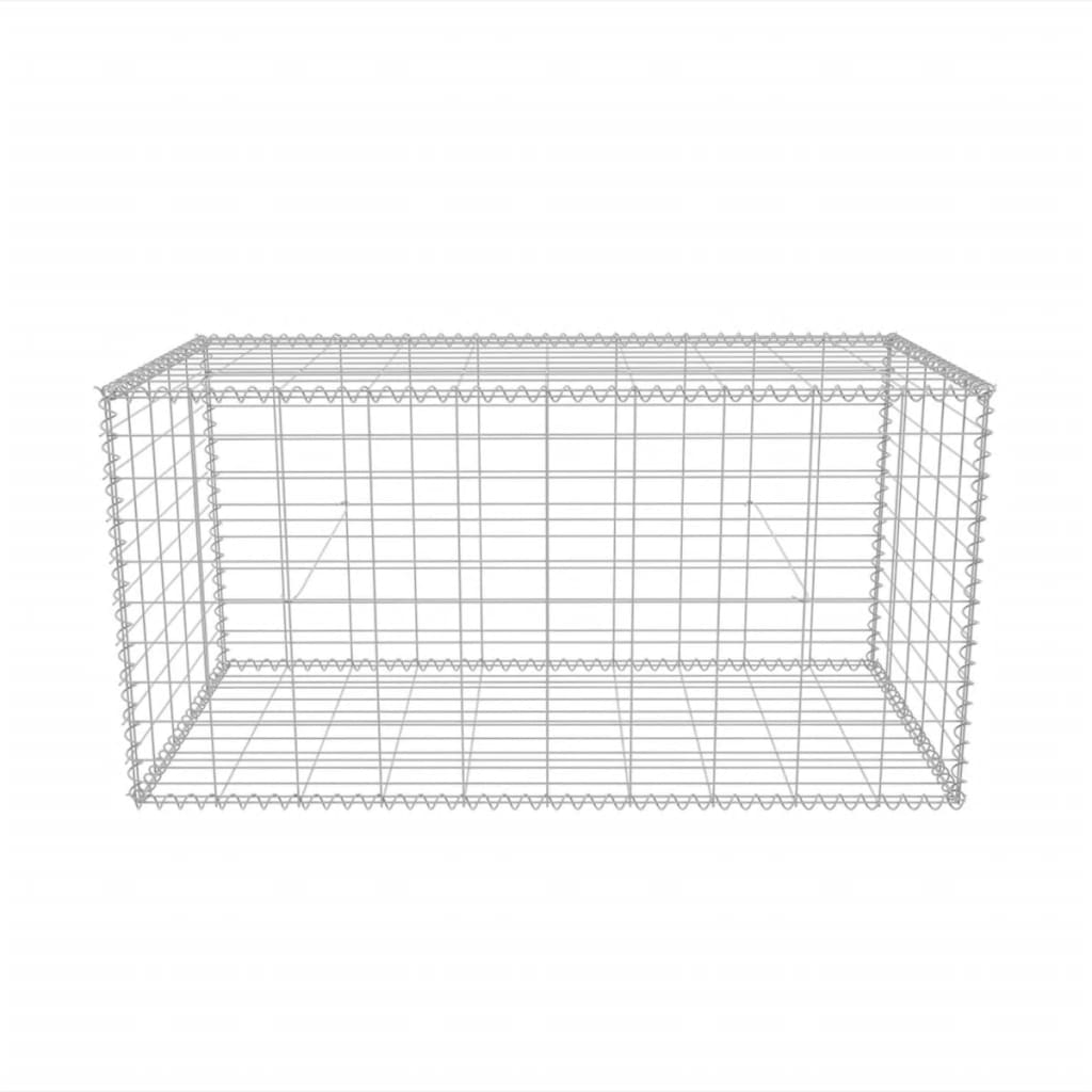 vidaXL Gabion Basket Galvanized Steel 39.4"x19.7"x19.7"