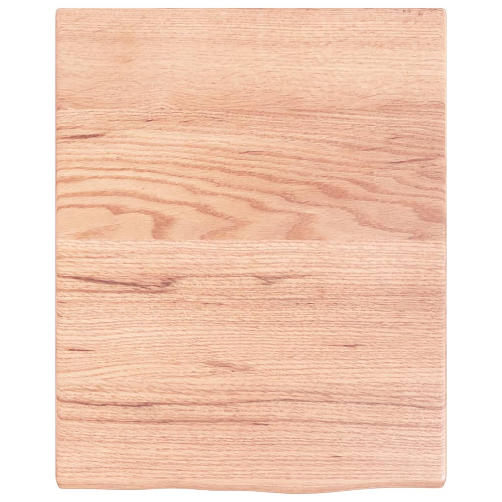 vidaXL Wall Shelf Light Brown 15.7"x19.7"x0.8" Treated Solid Wood Oak