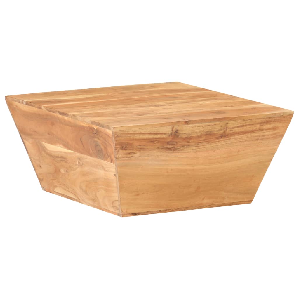 vidaXL Coffee Table V-shape 26"x26"x11.8" Solid Acacia Wood