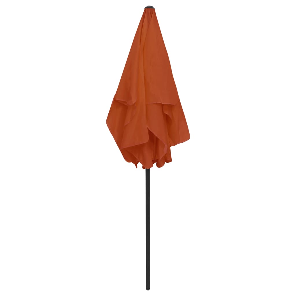 vidaXL Beach Umbrella Terracotta 70.9"x47.2"