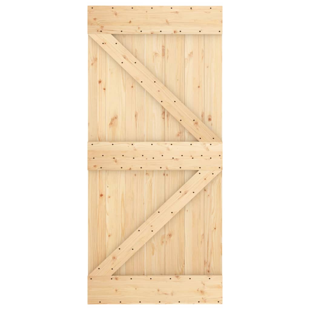 vidaXL Door NARVIK 37.4"x82.7" Solid Wood Pine