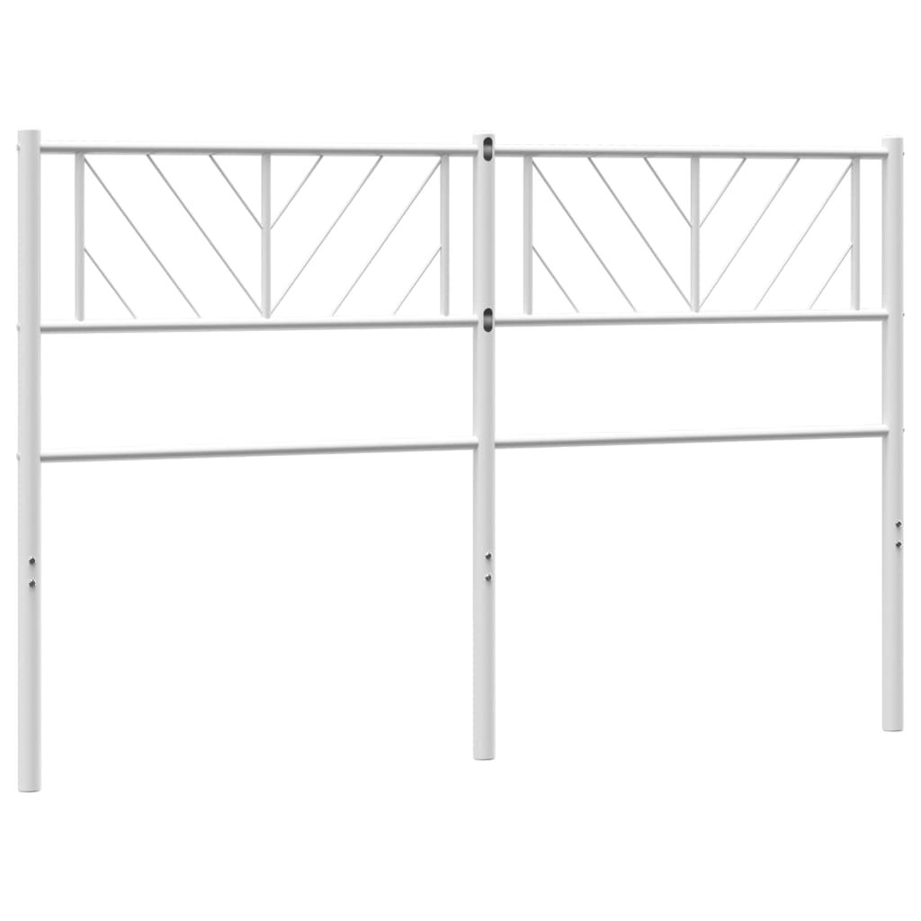 vidaXL Metal Headboard White 59.1"