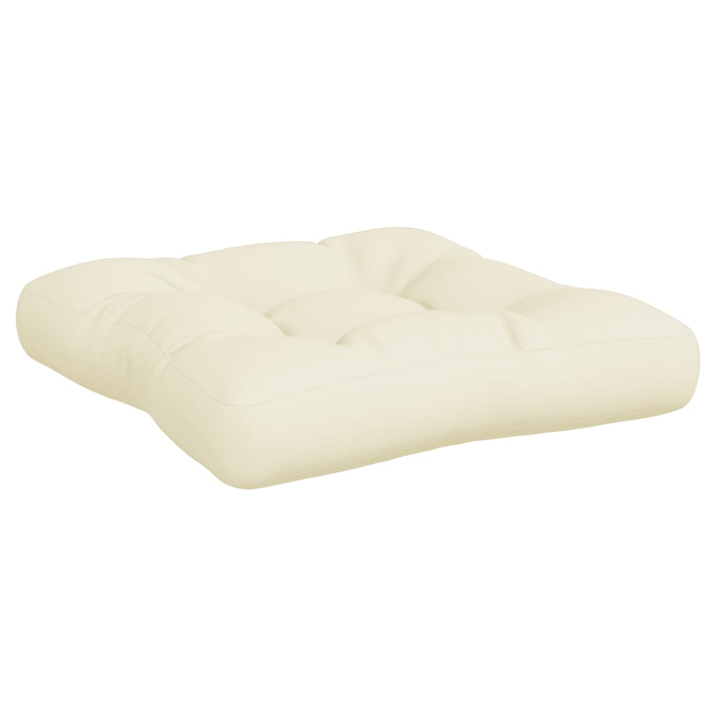 vidaXL Pallet Cushions 2 pcs Cream Fabric