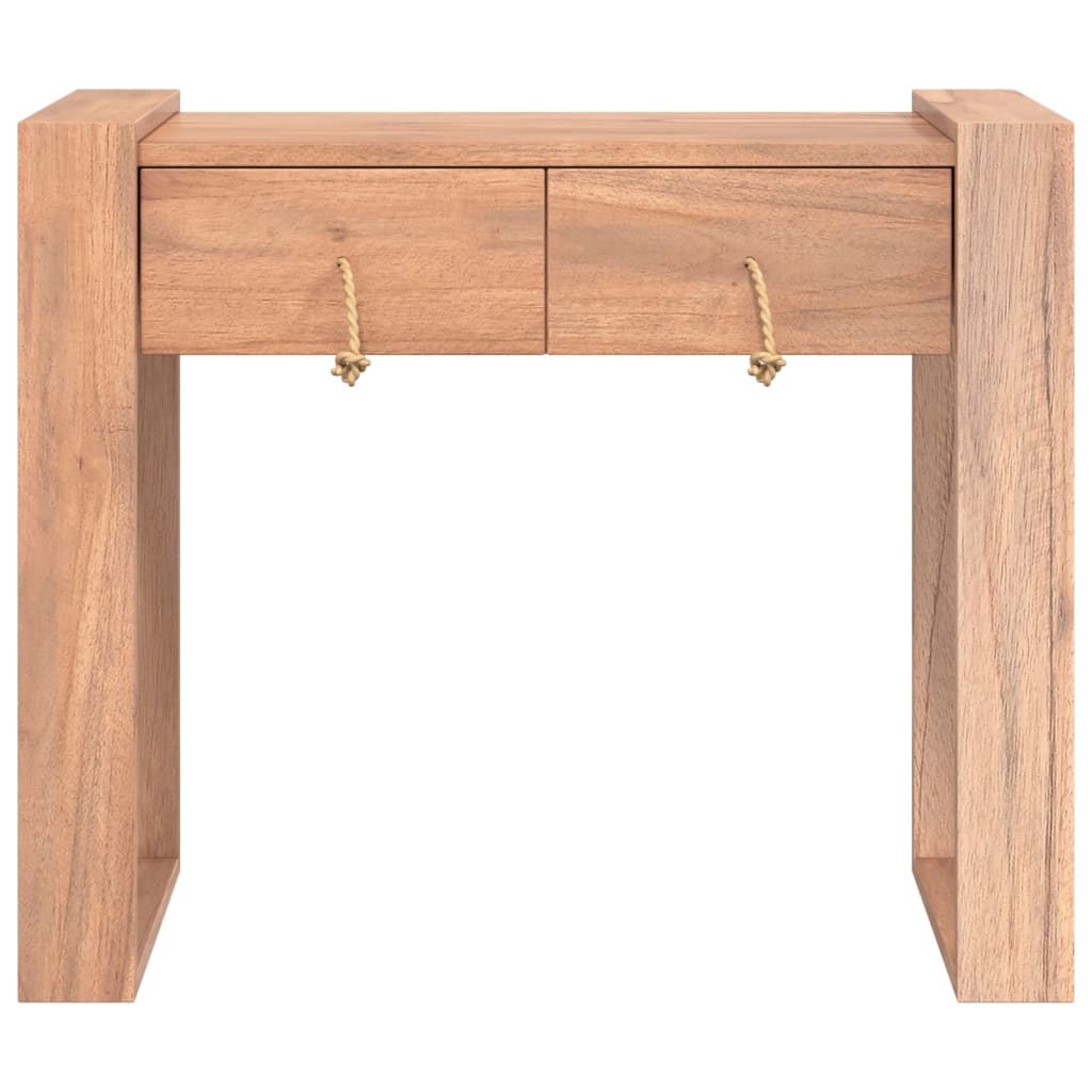 vidaXL Console Table 35.4"x13.8"x29.5" Solid Teak Wood