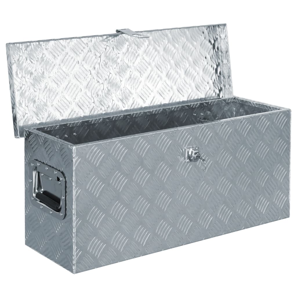 vidaXL Aluminum Box 30.1"x10.4"x13" Silver