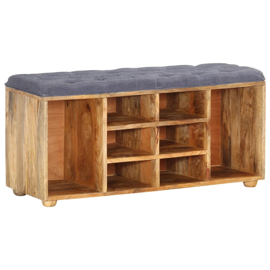 vidaXL Hall Bench 39.4"x13.8"x18.5" Solid Mango Wood